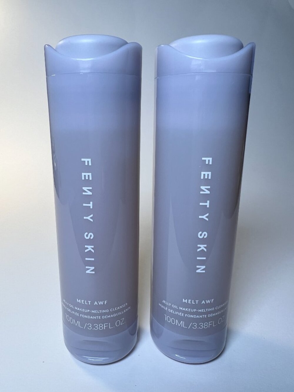 2 * Fenty Skin Beauty Melt AWF Jelly Oil Makeup-Melting Cleanser 3.38 fl oz